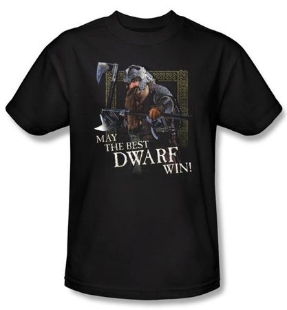 The Lord Of The Rings T-Shirt The Best Dwarf Adult Black Tee Shirt