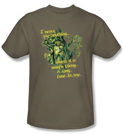 The Lord Of The Rings T-Shirt Treebeard Slow Talker Adult Safari Tee