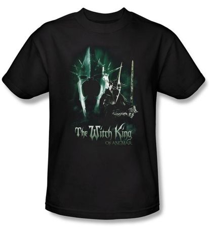 The Lord Of The Rings T-Shirt Witch King Adult Black Tee Shirt