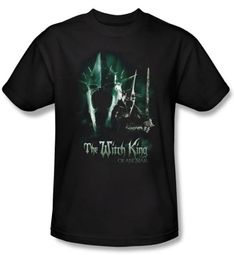 The Lord Of The Rings T-Shirt Witch King Adult Black Tee Shirt