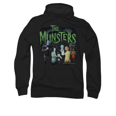 The Munsters Hoodie 50 Years Portrait Black Sweatshirt T-Shirt