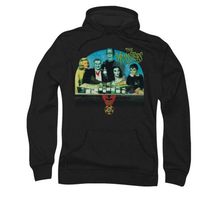 The Munsters Hoodie Potions Black Sweatshirt T-Shirt