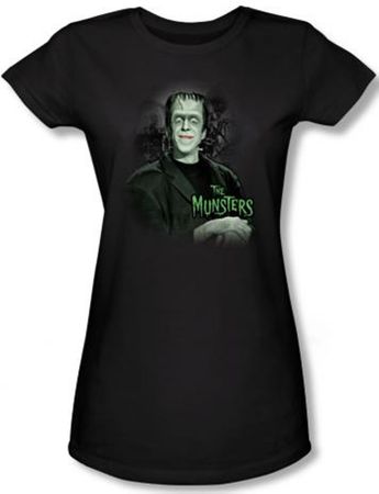 The Munsters Juniors T-shirt Man of The House Black Tee Shirt