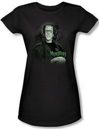 The Munsters Juniors T-shirt Man of The House Black Tee Shirt