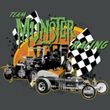 The Munsters Juniors T-shirt Team Munster Charcoal Gray Tee Shirt