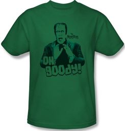 The Munsters Kids T-shirt Oh Goody Herman Youth Kelly Green Tee Shirt