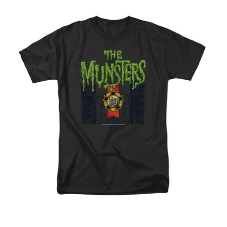 The Munsters Shirt 50 Years Logo Black T-Shirt