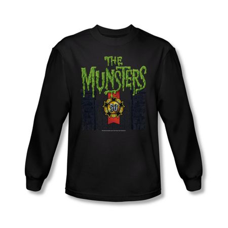 The Munsters Shirt 50 Years Logo Long Sleeve Black T-Shirt