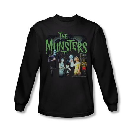 The Munsters Shirt 50 Years Portrait Long Sleeve Black T-Shirt