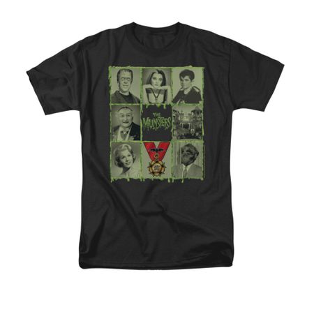 The Munsters Shirt Blocks Black T-Shirt