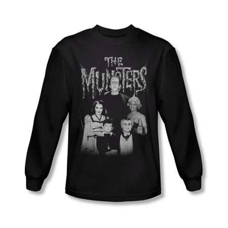 The Munsters Shirt Family Portrait Long Sleeve Black T-Shirt