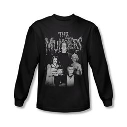 The Munsters Shirt Family Portrait Long Sleeve Black T-Shirt