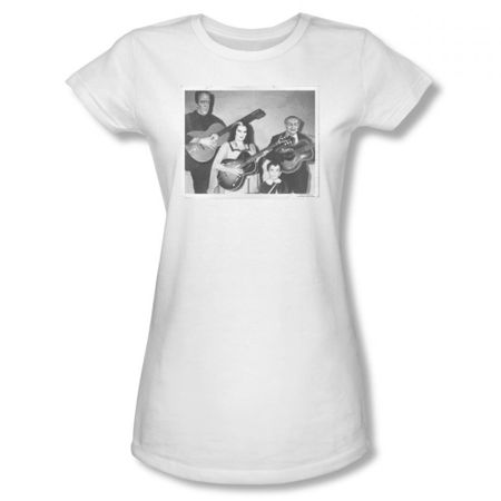 The Munsters Shirt Juniors Guitar White T-Shirt