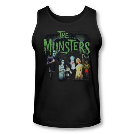 The Munsters Shirt Tank Top 50 Years Portrait Black Tanktop