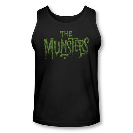 The Munsters Shirt Tank Top Slime Black Tanktop
