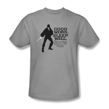 The Princess Bride Shirt Good Work Adult Silver Tee T-Shirt