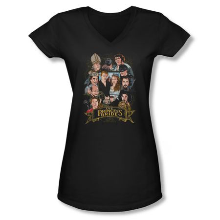 The Princess Bride Shirt Juniors V Neck Timeless Black Tee T-Shirt