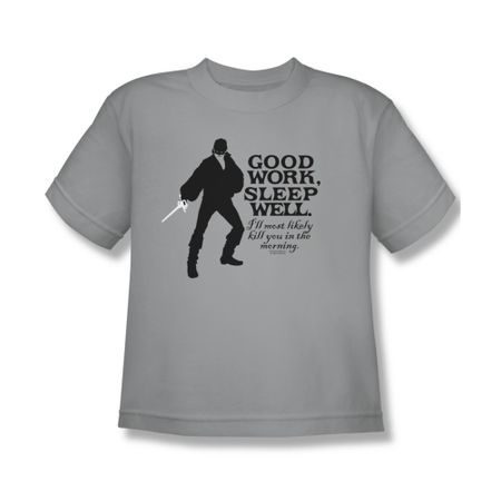 The Princess Bride Shirt Kids Good Work Silver Tee T-Shirt