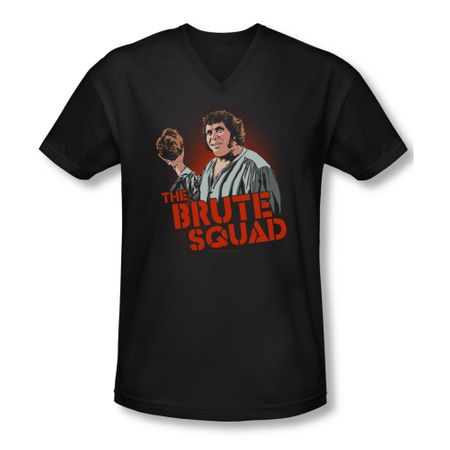 The Princess Bride Shirt Slim Fit V Neck Brute Squad Black Tee T-Shirt