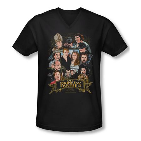 The Princess Bride Shirt Slim Fit V Neck Timeless Black Tee T-Shirt