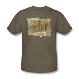 The Princess Bride Shirt Stormin' Da Castle Adult Safari Green Tee T-Shirt