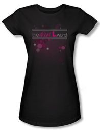 The Real L Word Juniors Shirt Flashy Logo Black T-shirt Tee