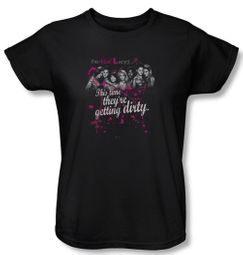 The Real L Word Ladies Shirt Dirty Black T-Shirt Tee