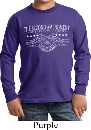 The Second Amendment Kids Long Sleeve Shirt