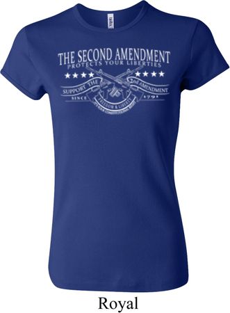 The Second Amendment Ladies Crewneck Shirt