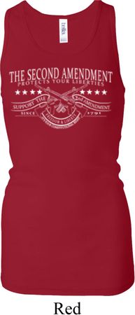 The Second Amendment Ladies Longer Length Racerback Tank Top