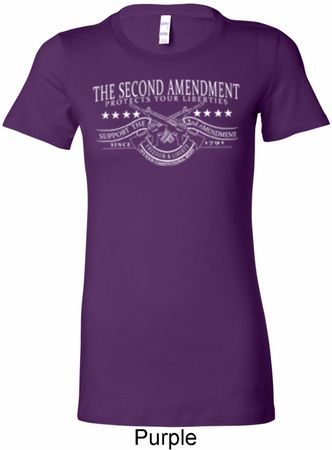 The Second Amendment Ladies Longer Length Shirt
