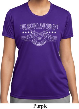The Second Amendment Ladies Moisture Wicking Shirt