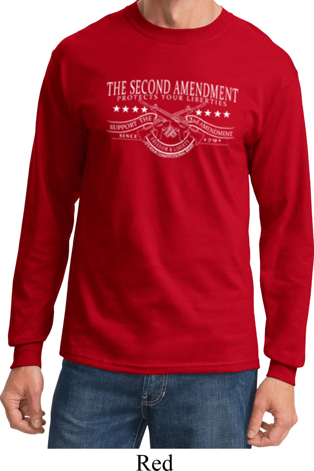 The Second Amendment Long Sleeve Shirt, image size:1054x1578