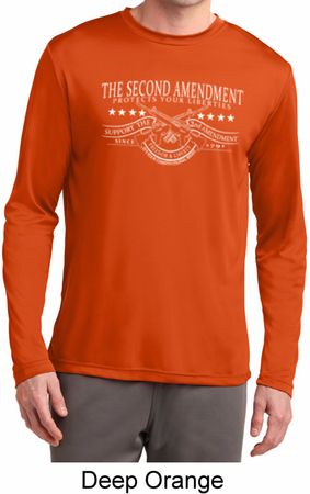 The Second Amendment Mens Dry Wicking Long Sleeve Shirt