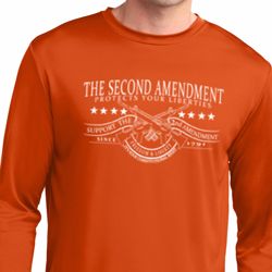 The Second Amendment Mens Dry Wicking Long Sleeve Shirt The Second Amendment Mens Dry Wicking Long Sleeve Shirt