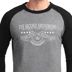 The Second Amendment Mens Raglan Shirt The Second Amendment Mens Raglan Shirt