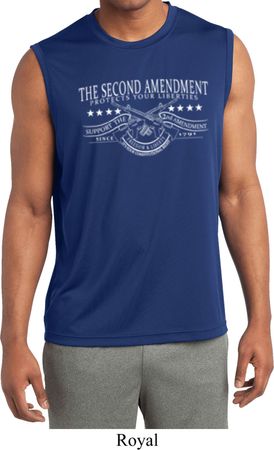 The Second Amendment Mens Sleeveless Moisture Wicking Shirt