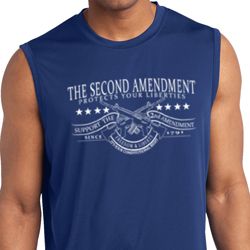The Second Amendment Mens Sleeveless Moisture Wicking Shirt The Second Amendment Mens Sleeveless Moisture Wicking Shirt