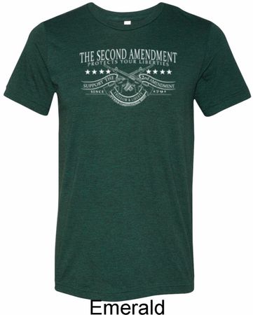 The Second Amendment Mens Tri Blend Crewneck Shirt