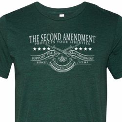 The Second Amendment Mens Tri Blend Crewneck Shirt The Second Amendment Mens Tri Blend Crewneck Shirt