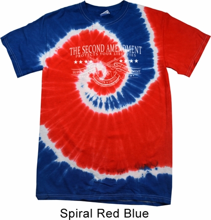 The Second Amendment Patriotic Tie Dye Shirt