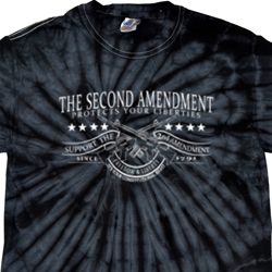 The Second Amendment Spider Tie Dye Shirt The Second Amendment Spider Tie Dye Shirt