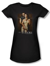 The Tudors Juniors Shirt Spilt Wine Black T-shirt Tee