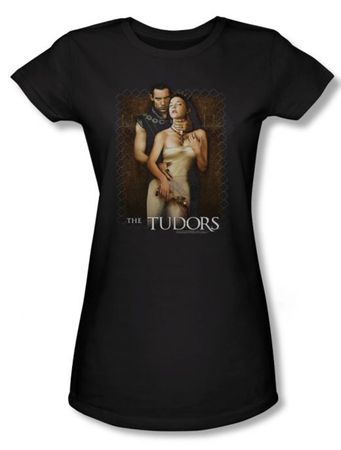 The Tudors Juniors Shirt Spilt Wine Black T-shirt Tee