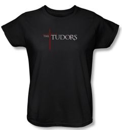The Tudors Ladies Shirt Logo Black T-Shirt Tee