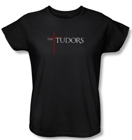 The Tudors Ladies Shirt Logo Black T-Shirt Tee