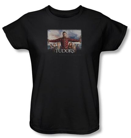 The Tudors Ladies Shirt The Final Seduction Black T-Shirt Tee