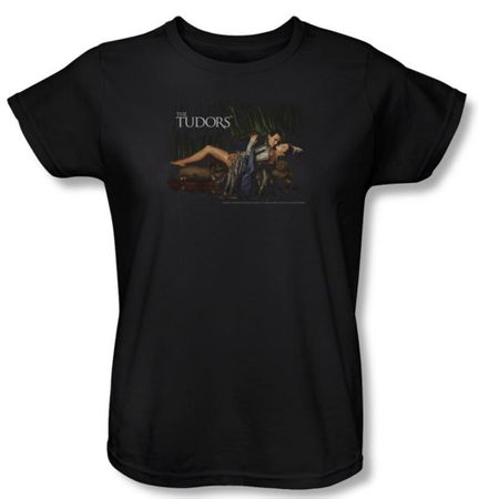 The Tudors Ladies Shirt The King And His Queen Black T-Shirt Tee