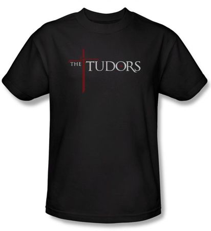 The Tudors Shirt Logo Adult Black T-Shirt Tee
