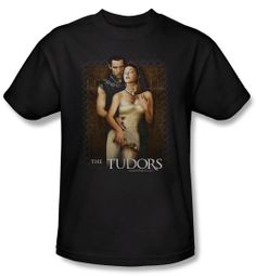 The Tudors Shirt Spilt Wine Adult Black T-Shirt Tee
